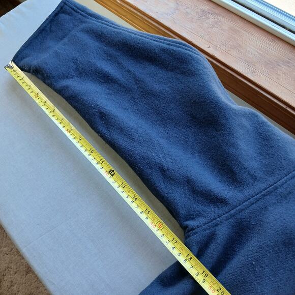 Herman Kay Wool Hooded Bib Jacket 16 Vintage 90s? warm coat navy plaid lined - Picture 13 of 13